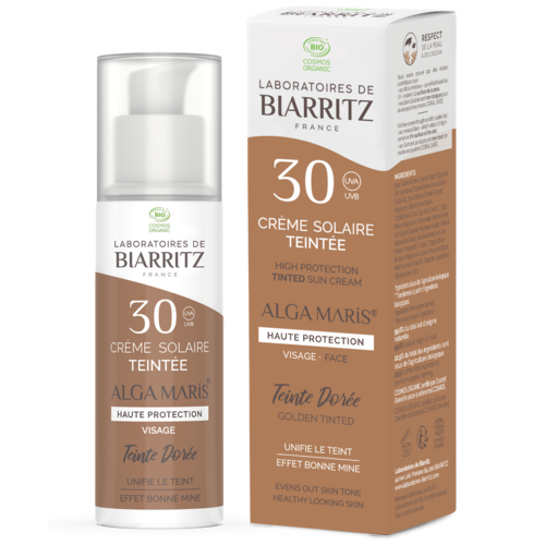 Laboratoires de Biarritz Golden Tinted Face sunscreen SPF30