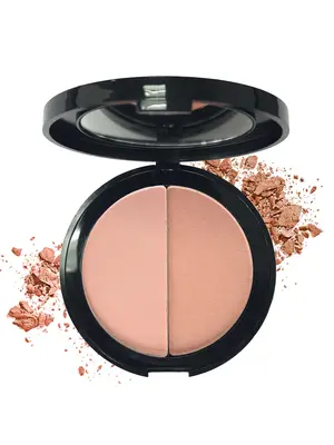 Mineralogie Pressed Blush Duo - Double Agent Tester
