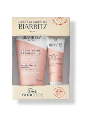 Laboratoires de Biarritz CICA REPA Duo - Hand cream + Lip Balm Laboratoires de Biarritz CICA REPA Duo - Hand cream + Lip Balm