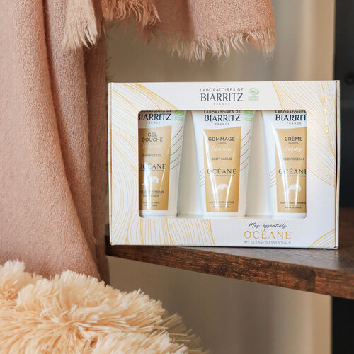 Laboratoires de Biarritz KIT OCEANE Shower Gel+Body Scrub+Shimmer Cream