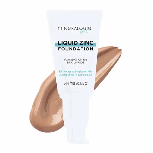 Mineralogie CLEAR Acne Liquid Zinc Foundation - Light Beige