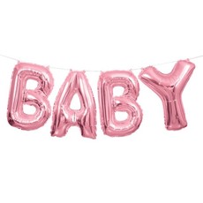 BABY folieballon (roze)