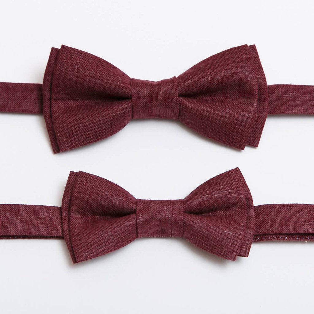 Father & Son Bow-Tie // Burgundy