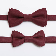 Father & Son Bow-Tie // Burgundy