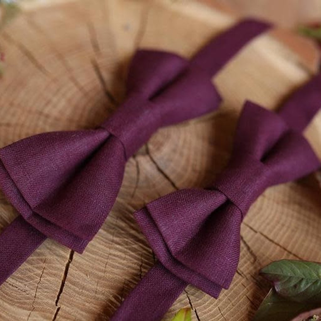 Father & Son Bow-Tie // Burgundy