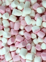 Mini-marshmallows roze-wit (1kg)