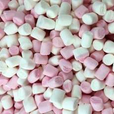 Mini-marshmallows roze-wit (1kg)