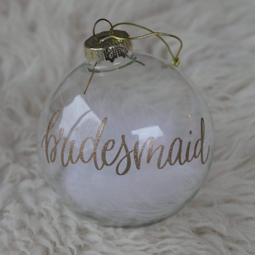 The Wedding & Party Shop Kerstbal - Bridesmaid (goud)