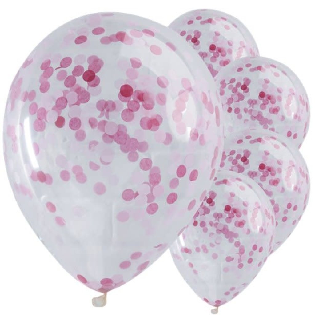 Ginger Ray Roze confetti ballonnen  (30cm)