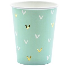 Partydeco Little Star drinkbekers - mint