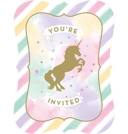 Unicorn Sparkle - Uitnodigingen (8 st.)