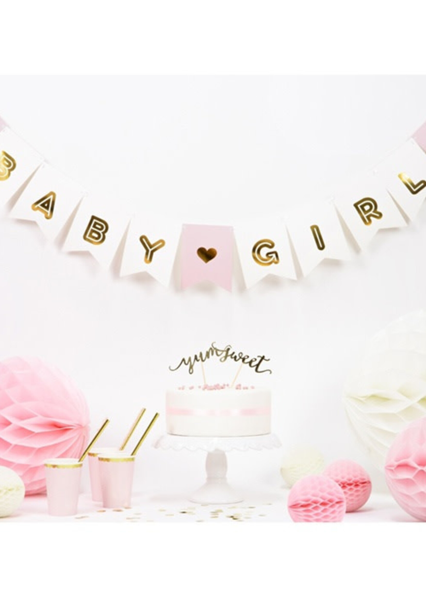 Partydeco Slinger Baby Girl roze