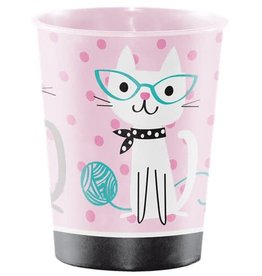 Creative Party Purr-fect Party - beker plastiek - 473ml