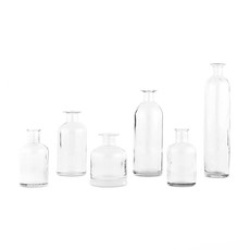 Verhuur - Set glazen vaasjes (6stuks)