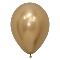 Chrome ballonnen 30cm - Goud (10st.)