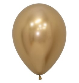 Chrome ballonnen 30cm - Goud (10st.)