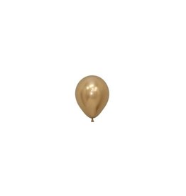 Sempertex Chrome ballonnen 12cm - Goud (10st.)