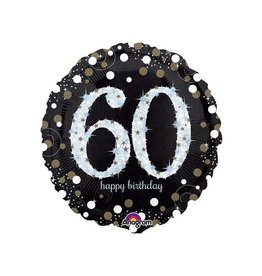 Sempertex Glitter Happy Birthday 60 - Folieballon