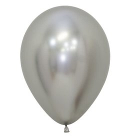 Sempertex Chrome ballonnen 30cm - Zilver (10st.)
