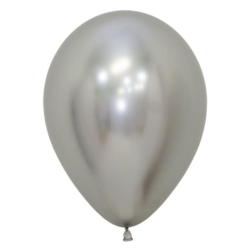 Sempertex Chrome ballonnen 30cm - Zilver (10st.)