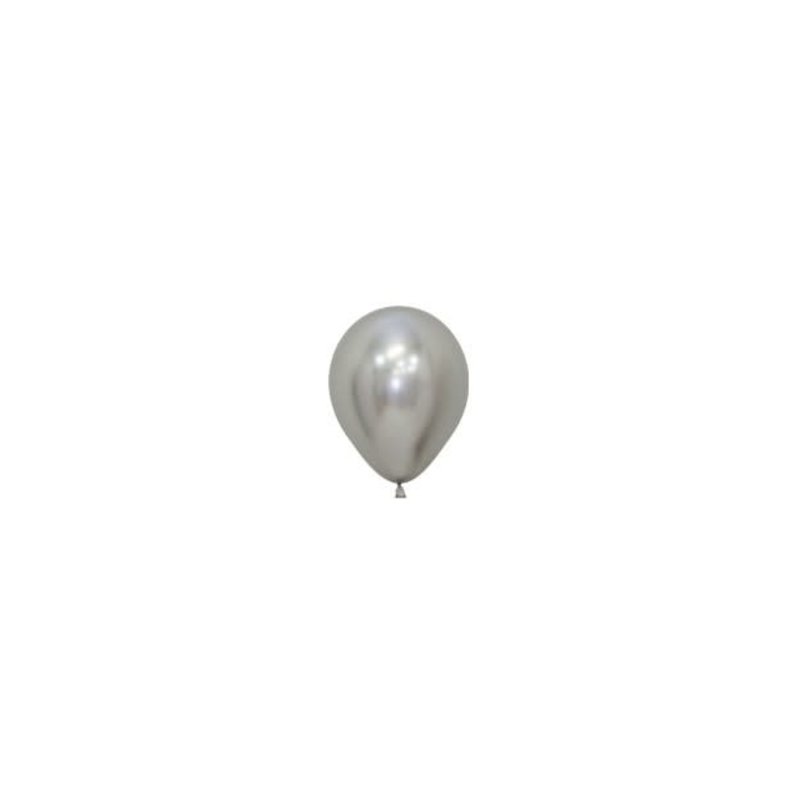 Sempertex Chrome ballonnen 12cm - Zilver (10st.)