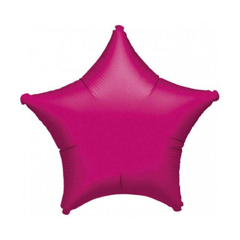 Ster - Folieballon (45cm) - Fushia