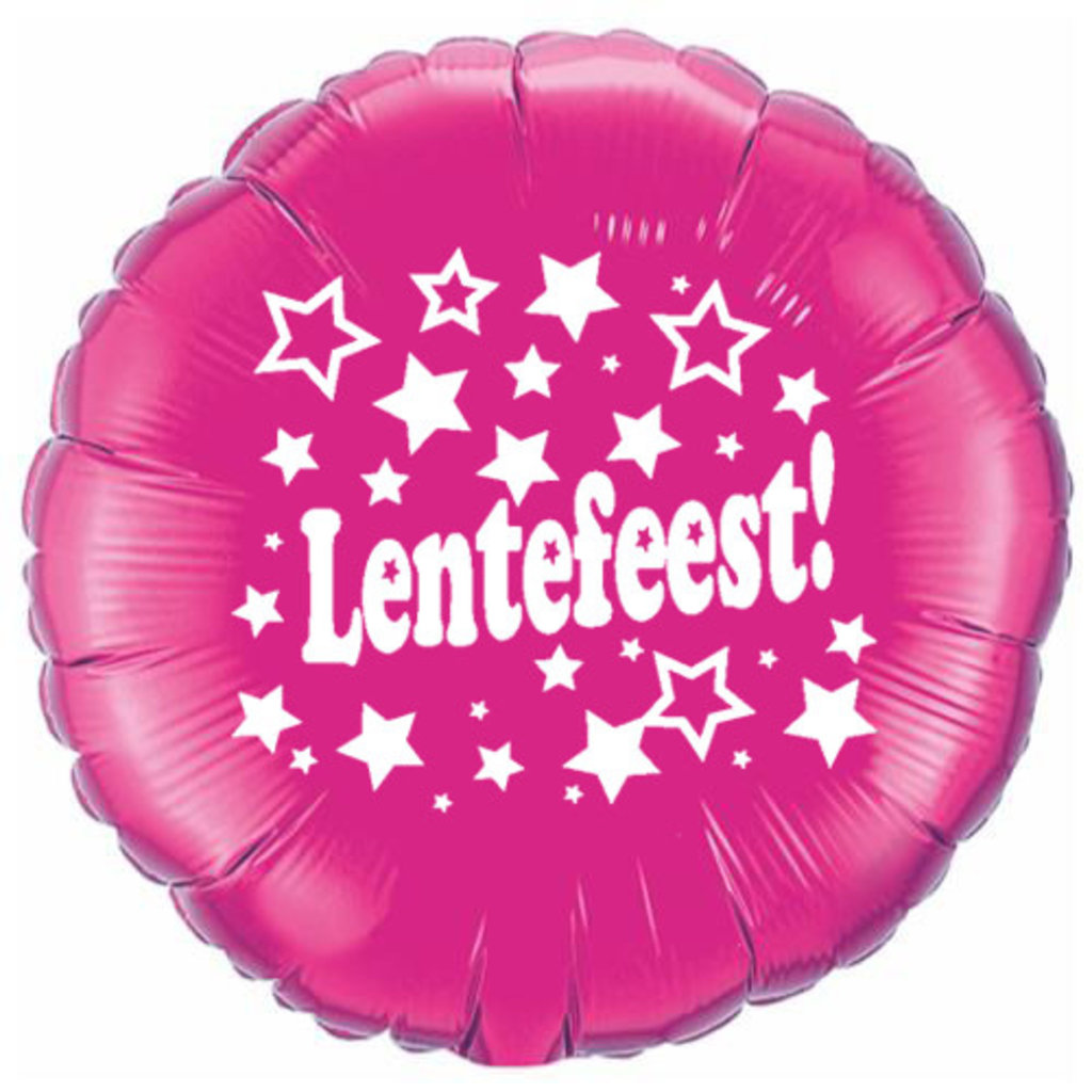 Lentefeest - Folieballon (45cm) - Fushia