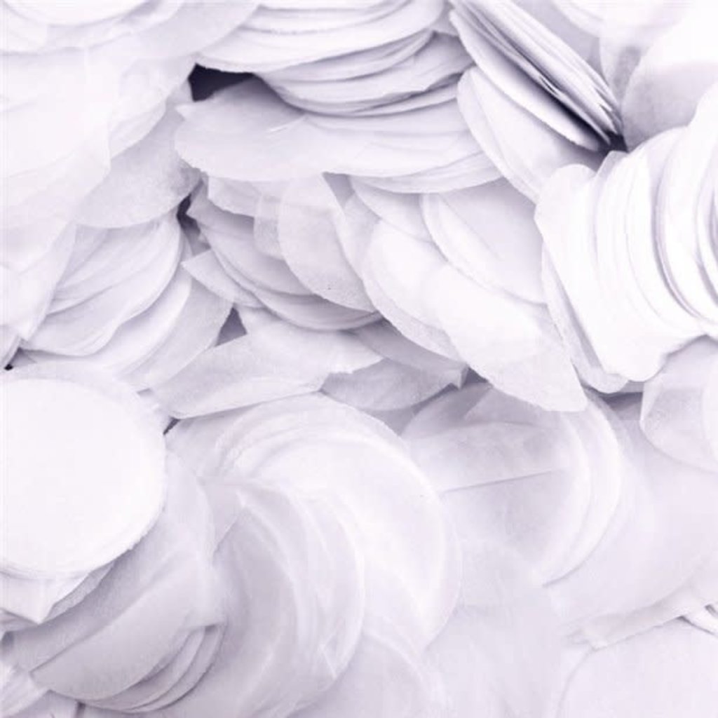 Paper dots confetti - White (100gr)