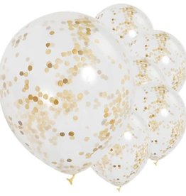 Confetti Ballonnen - Goud (6 st.)