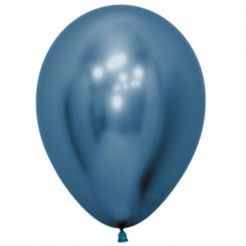 Sempertex Chrome ballonnen 30cm - Blauw (10st.)