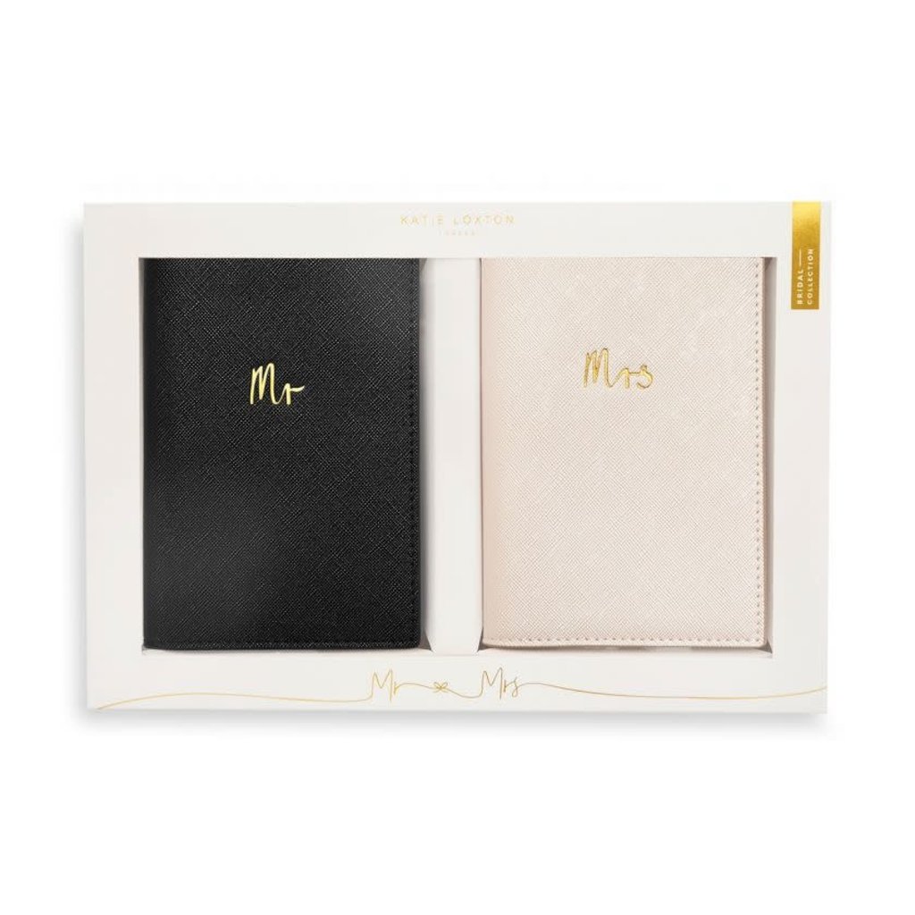 Katie Loxton Paspoort hoezen set - Mr & Mrs