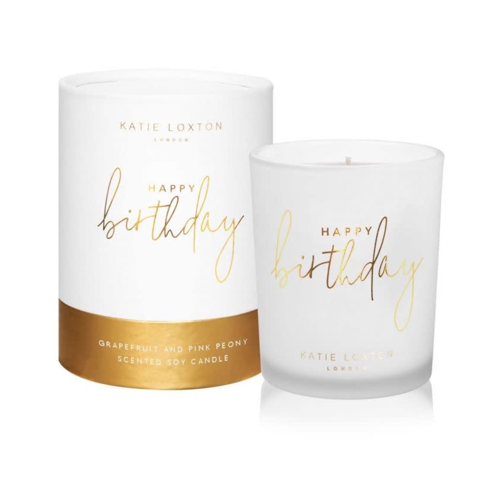 Katie Loxton Sentiment Candle - Happy Birthday