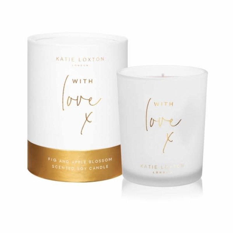 Katie Loxton Sentiment candle - With Love