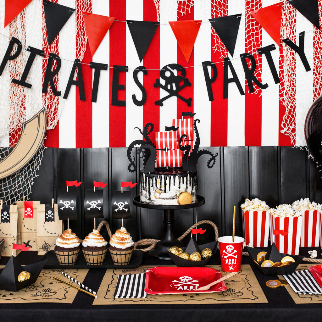 Partydeco Piratenfeestje - Schatkaart Placemats (10st.)