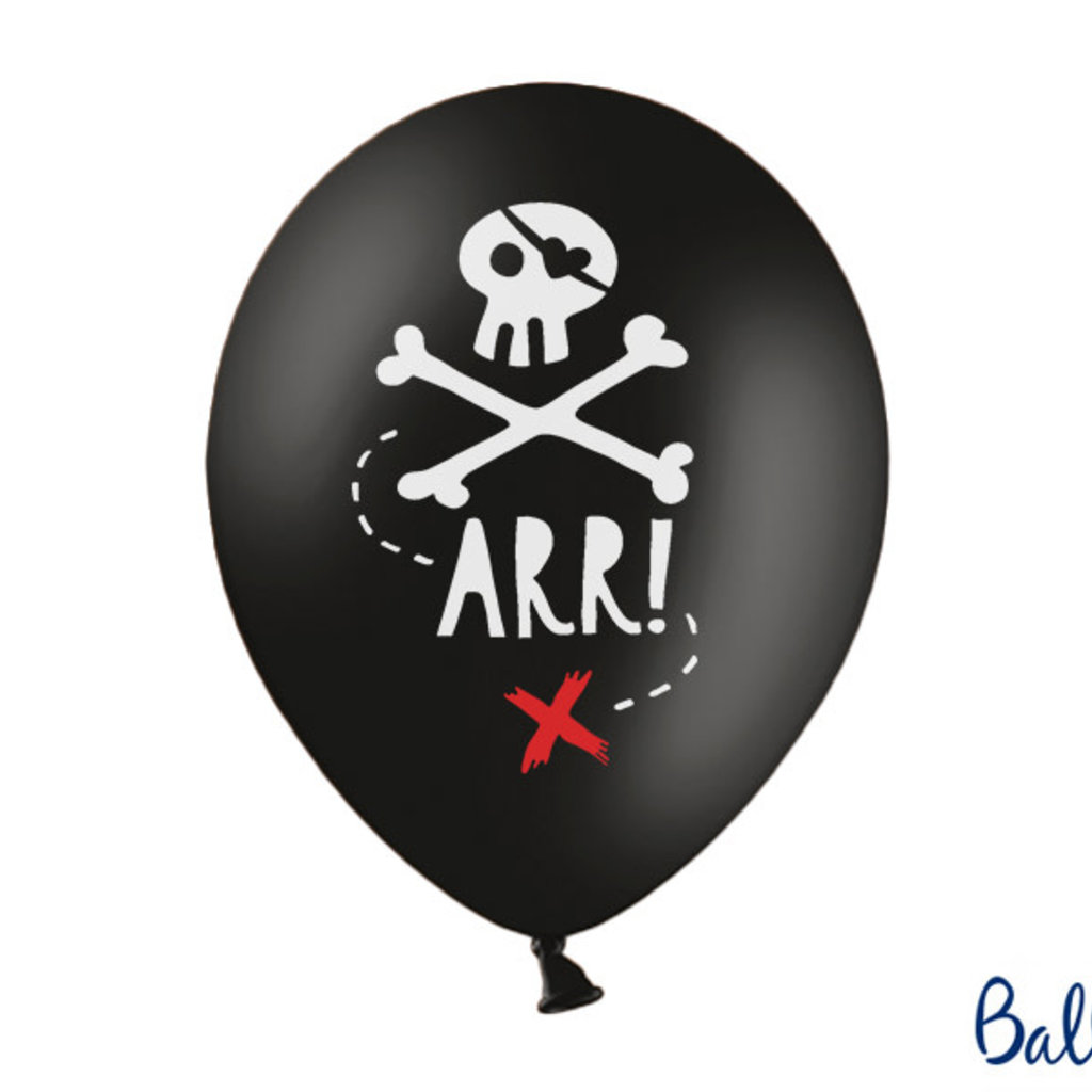 Partydeco Piratenfeestje - Ballonnen 30cm (10st.)