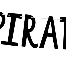 Partydeco Piratenfeestje - Pirates Party banner