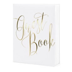 Partydeco Gastenboek (20x24.5cm) - Goud