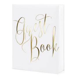 Partydeco Gastenboek (20x24.5cm) - Goud