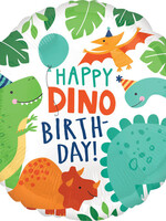 Anagram Happy Dino Birthday - Folieballon (45cm)