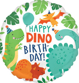 Anagram Happy Dino Birthday - Folieballon (45cm)