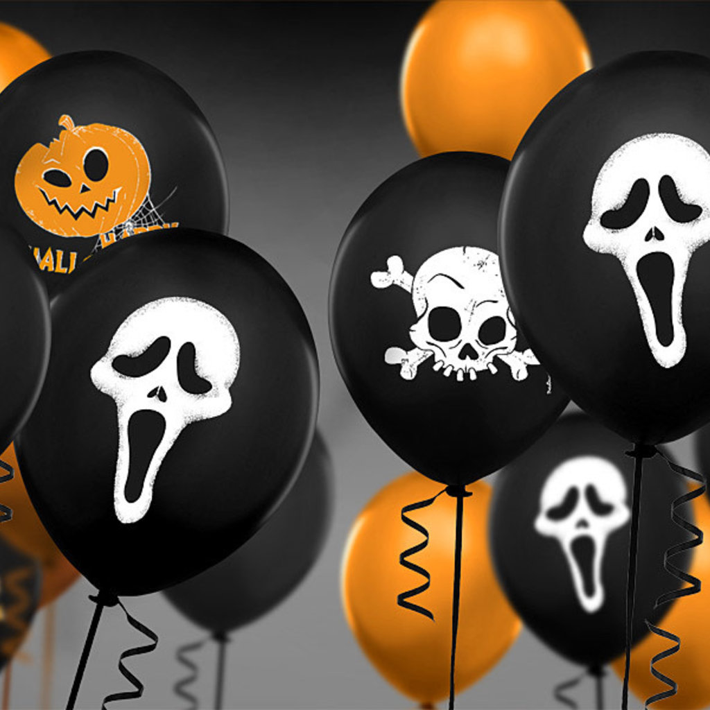 Partydeco Halloween 'Scream' - Ballonnen (5st)