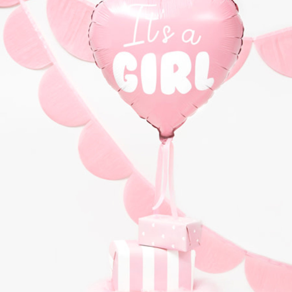 Partydeco It's a girl - Folieballon (45cm)