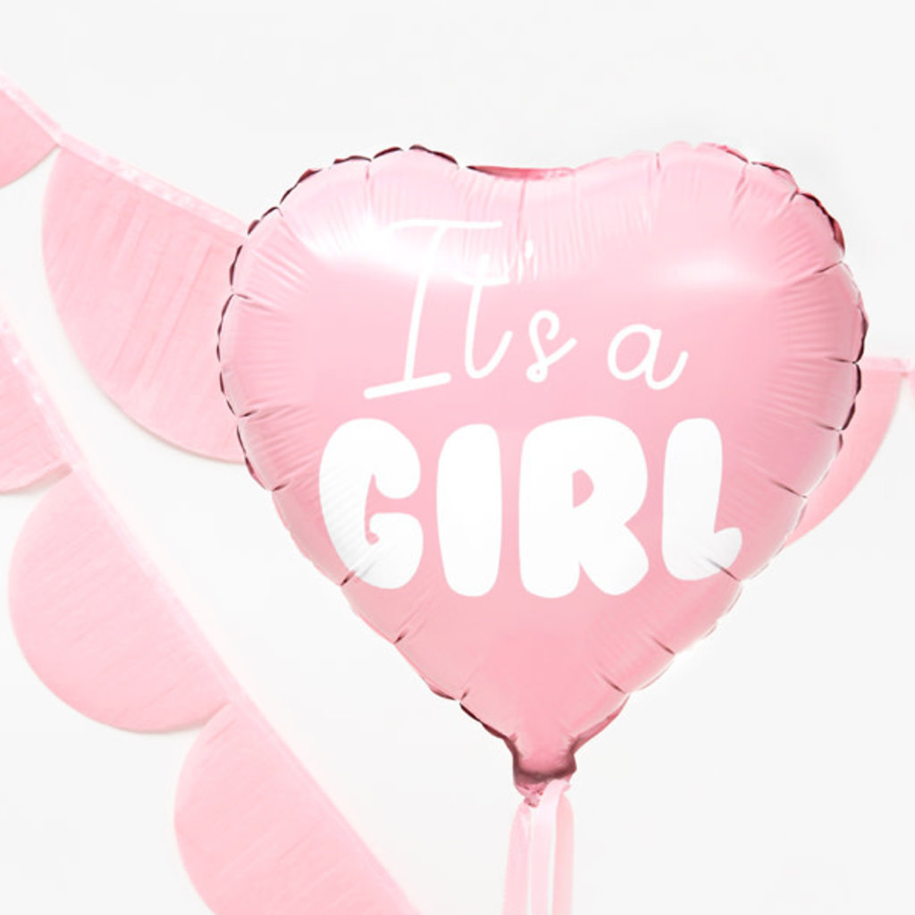 Partydeco It's a girl - Folieballon (45cm)