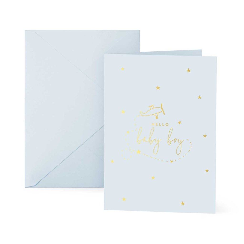 Katie Loxton Wenskaart | Hello Little Boy - A6