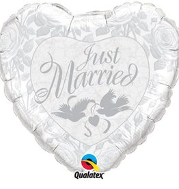 Qualatex Just Married - Folieballon (45cm)