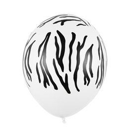 Partydeco Zebraprint - Ballonnen 30cm (10st.)