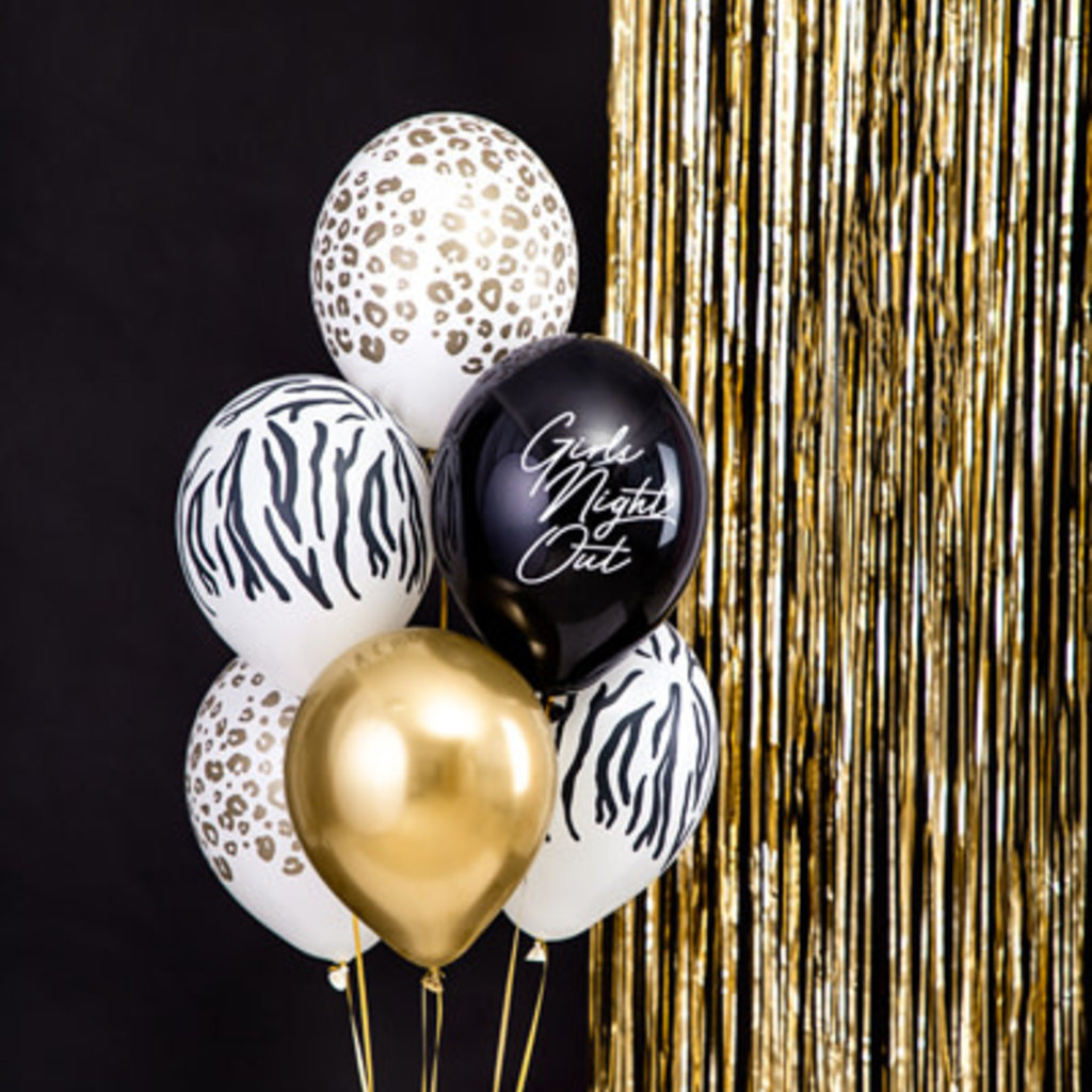 Partydeco Zebraprint - Ballonnen 30cm (10st.)