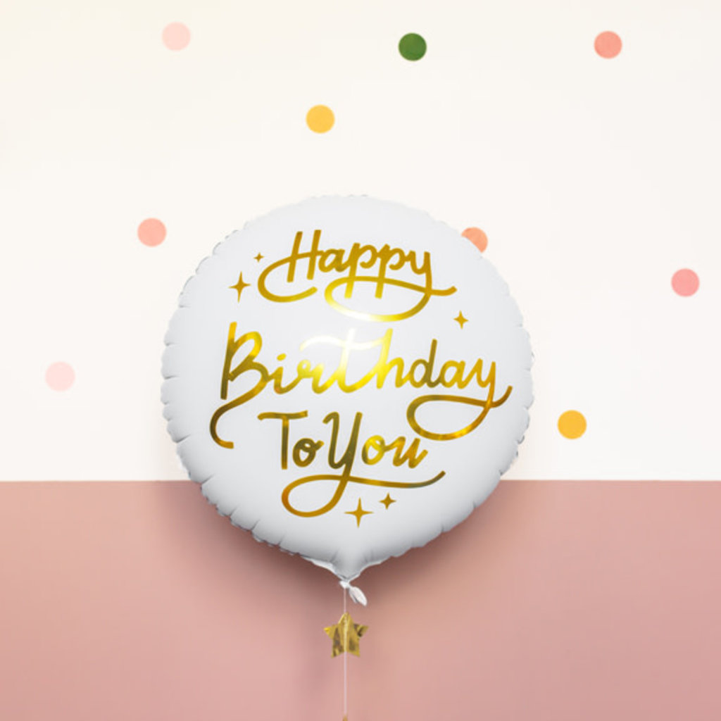 Partydeco Happy Birthday to you - folieballon