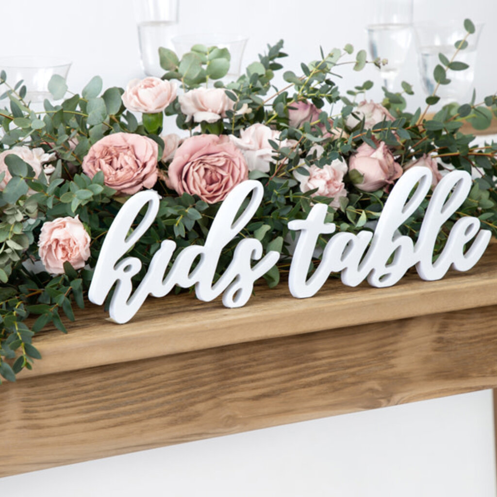 Partydeco Houten letters | Kids table