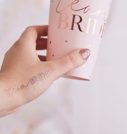 Ginger Ray Team Bride rose gold tattoo (16x)
